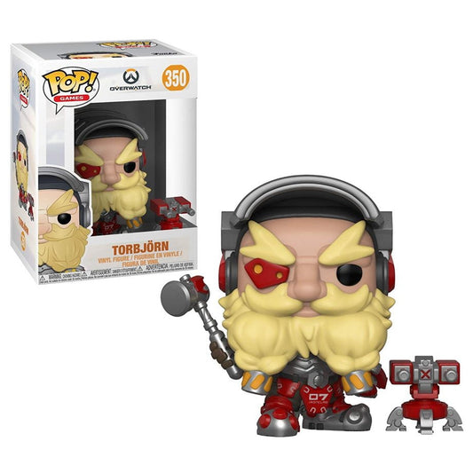 Funko POP! Overwatch - TORBJÖRN #350 (VAULTED) + PROTECTOR!