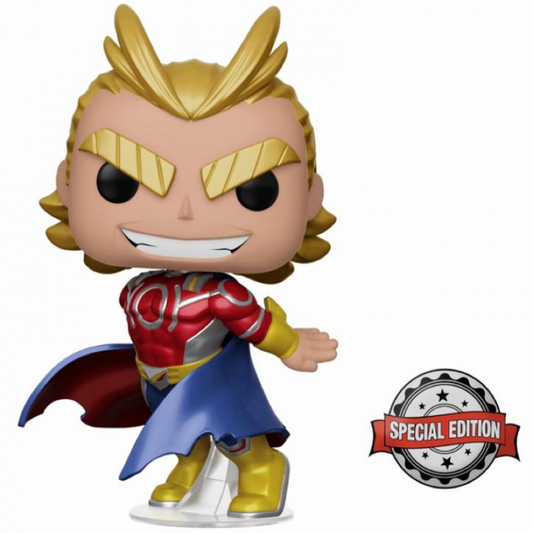 Funko POP! Animation: My Hero Academia #608 - Silver Age All Might (Metallic) Special Edition (VAULTED) + PROTECTOR!