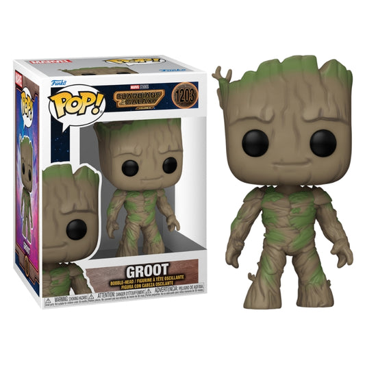 Funko POP! Marvel Studios Guardians of the Galaxy #1203 - Groot + PROTECTOR!