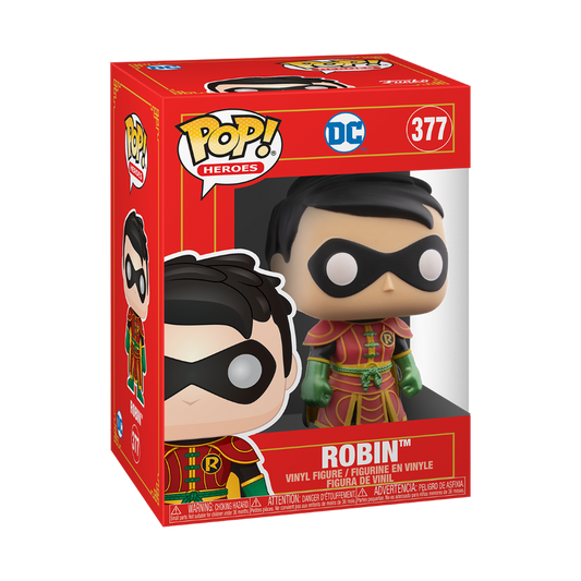 Funko POP! DC Heroes Robin 377 + PROTECTOR!