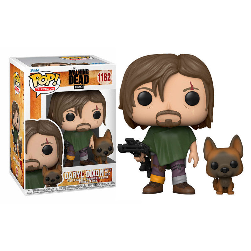 Funko POP! Television - The Walking Dead - Daryl Dixon  with dog #1182 + PROTECTOR!