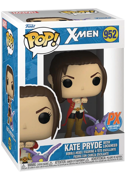 Funko Pop! Marvel X-MEN #952 - Kate Pryde with Lockheed PX PREVIEWS Exclusive + PROTECTOR!