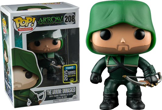 Funko POP! Television: Arrow #208 - The Arrow Unmasked 2015 Summer Convention + PROTECTOR!