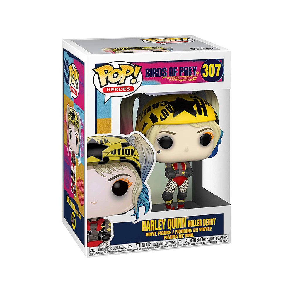 Funko POP! Heroes: Bird of Prey #307 - Harley Quinn Roller Derby + Protector!