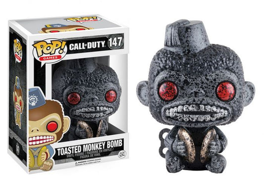 Funko POP! Games: Call of Duty - Toasted Monkey Bomb (Burnt) 147 EB Exclusive (VAULTED) + PROTECTOR!