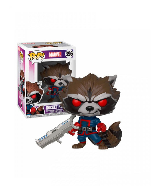 Funko POP! Marvel Guardians of the Galaxy Rocket Raccoon #396 (VAULTED) + PROTECTOR!