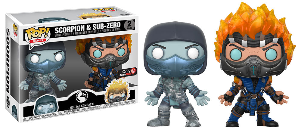 Funko POP! Games: Scorpion & Sub-Zero 2 Pack Gamestop Exclusive (shelf ware)