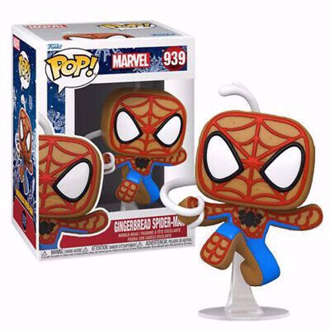 Funko Pop! Marvel: Gingerbread Spider-Man #939 Holiday + PROTECTOR!