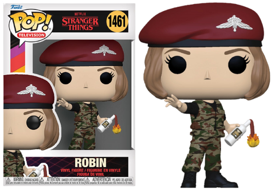 Funko PoP! Stranger Things Robin With Molotov Cocktail 1461 + PoP Protector