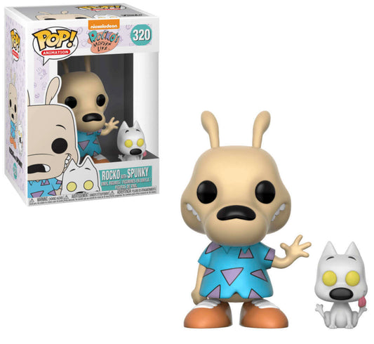 Funko POP! Animation - Rocko’s Modern Life - #320 "Rocko with Spunky" + PoP Protector