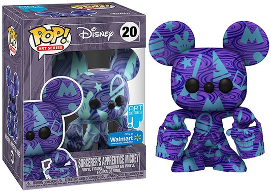 Funko PoP! 20 Sorcerer's Apprentice Mickey (Art Series) Walmart Exclusive + PoP Protector
