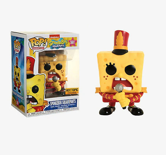 Funko Pop! Animation Spongebob Squarepants #561 Hot Topic Exclusive Vinyl Figure + PoP Protector