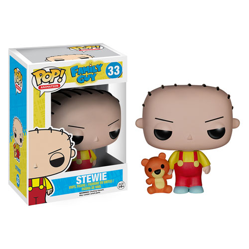 Funko Pop Vinyl - Stewie Griffin - Family Guy - #33 - Vaulted + PoP Protector