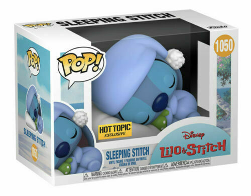 1050 Sleeping Stitch Hot Topic Exclusive Disney Lilo & stitch Funko PoP! + PoP Protector