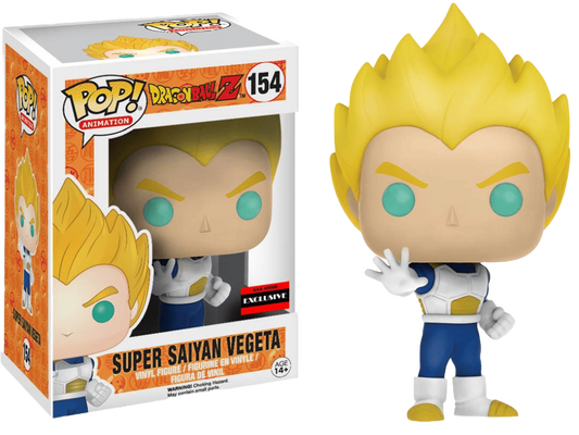 Funko Pop! Dragon Ball Z : Super Saiyan Vegeta 154 AAA Anime Exclusive + Protector