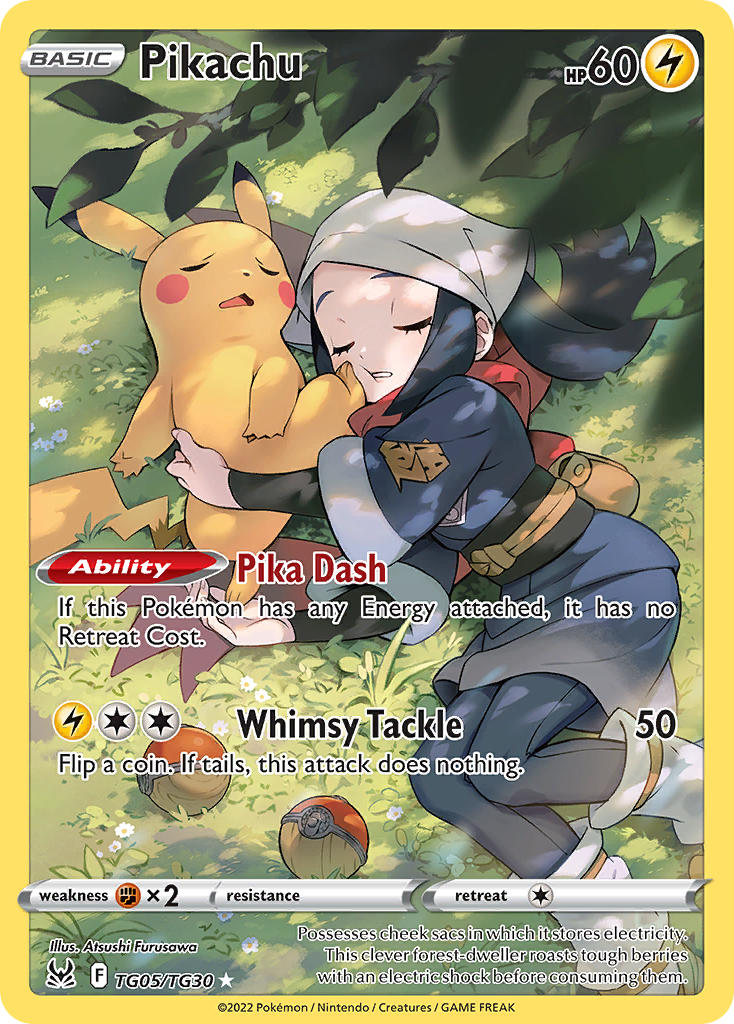 Pokemon TCG! Pikachu 2022 Lost Origin #TG05/TG30 Trainer Gallery