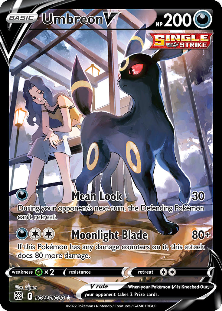 Pokemon TCG! Umbreon V 2022 Brilliant Stars #TG22/TG30 Trainer Gallery