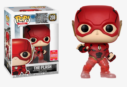 Funko PoP! Heroes 208 The Flash (Justice League) (Running) 2018 Summer Convention Limited Edition + PoP Protector