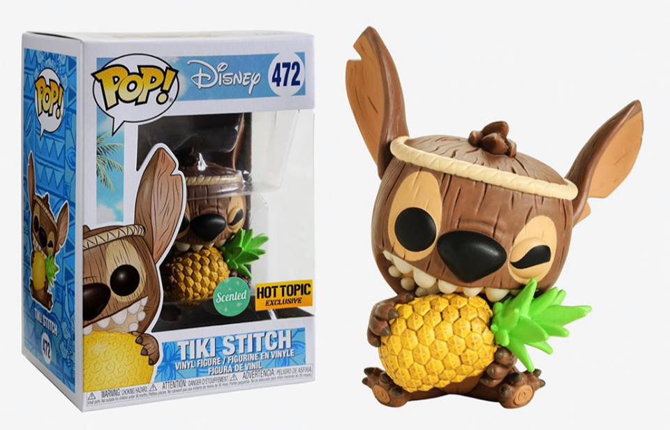 Tiki Stitch #472 - Disney Lilo & Stitch Funko Pop! [Scented Hot Topic Exclusive] + PoP Protector