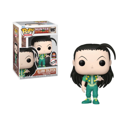 Funko POP! Animation: Hunter X Hunter - Illumi Zoldyck Toy stop LA COMIC CON 2021 exclusive #1097 + protector