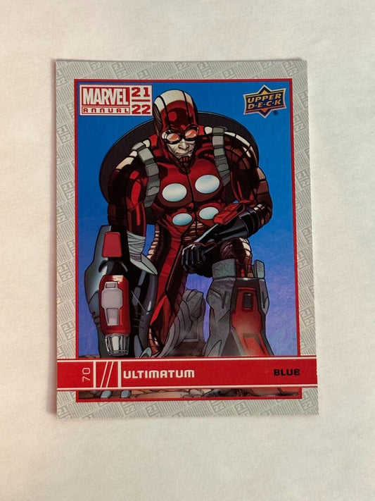 Ultimatum 2021-22 Upper Deck Marvel Annual Blue Foil Parallel #70