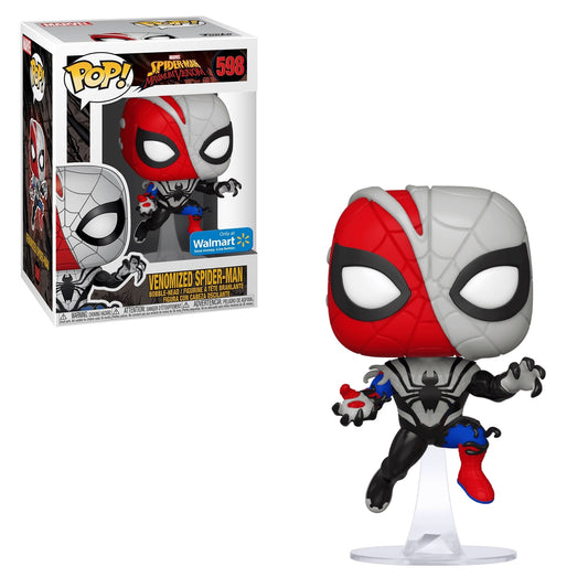 Funko Pop! Max Venom Venomized Spider-Man #598 Walmart Exclusive + PoP Protector