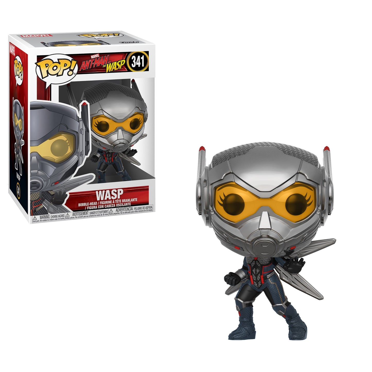 Funko POP! Marvel Ant-Man and the Wasp Wasp #341 Vinyl Figure + PoP Protector