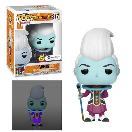 Funko Pop! Dragon Ball Super : Whis 317 Glows in the Dark Galactic Toys Exclusive (VAULTED) + Pop Protector