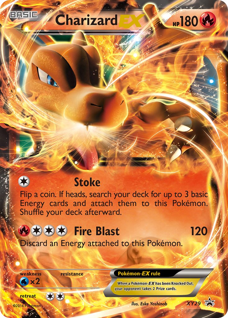 Pokemon TCG! Charizard EX 2015 XY Black Star Promo #XY29