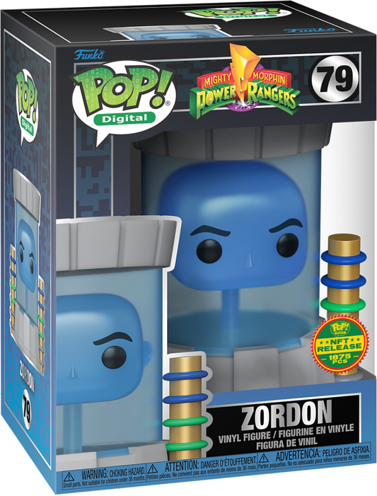 Funko Pop Digital POWER RANGERS ZORDON 79 Legendary LE COLLECTOR NFT + PoP Protector