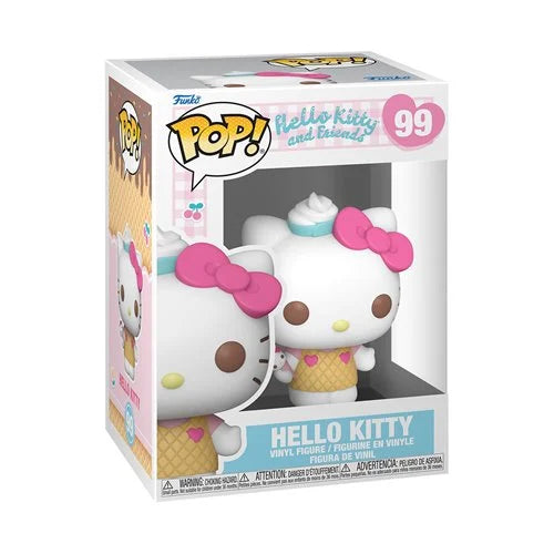 Preorder Hello Kitty and Friends Hello Kitty (Ice Cream) Funko Pop! Vinyl Figure #99 + PoP Protector