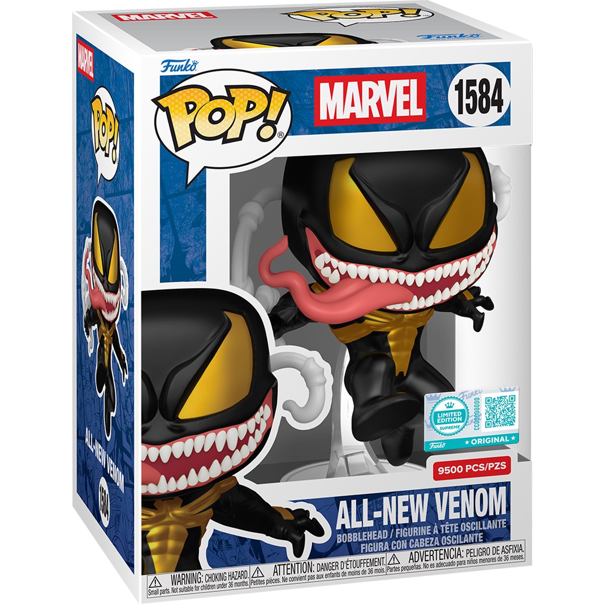 Marvel All-New Venom Funko Pop! Vinyl Figure #1584 - Entertainment Earth Exclusive + Pop Protector (Copy)