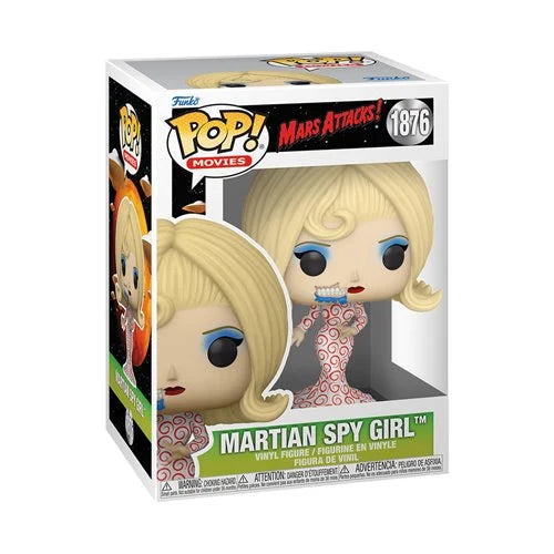 Preorder Mars Attacks Martian Spy Girl Funko Pop! Vinyl Figure #1876 + PoP Protector