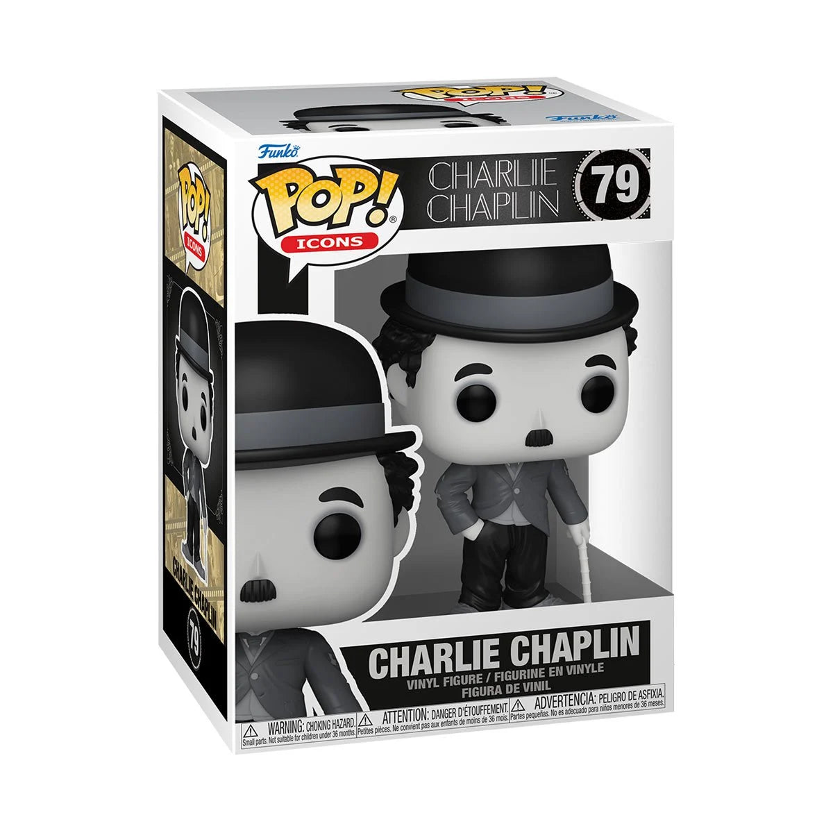 Charlie Chaplin Funko Pop! Vinyl Figure #79 + PoP Protector