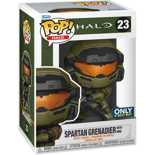 Funko POP! Halo: Spartan Grenadier With HMG BEST BUY EXCLUSIVE #23 + Protector