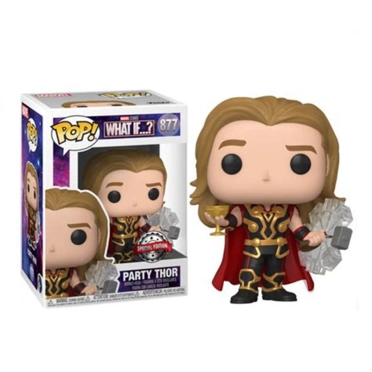 Funko POP! Marvel What if...? #877 - Party Thor Special Edition + PROTECTOR!