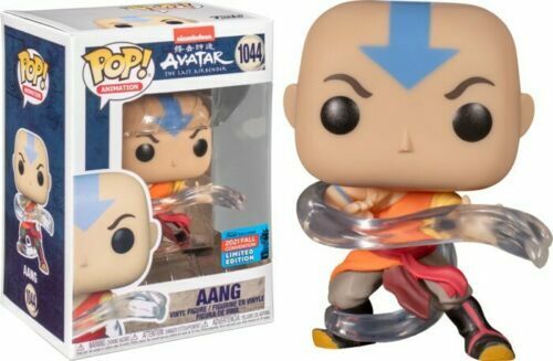 Funko Pop! Nickelodeon Aang Airbending #1044 Vinyl Funko NYCC 2021 Avatar The Last Airbender + PoP Protector