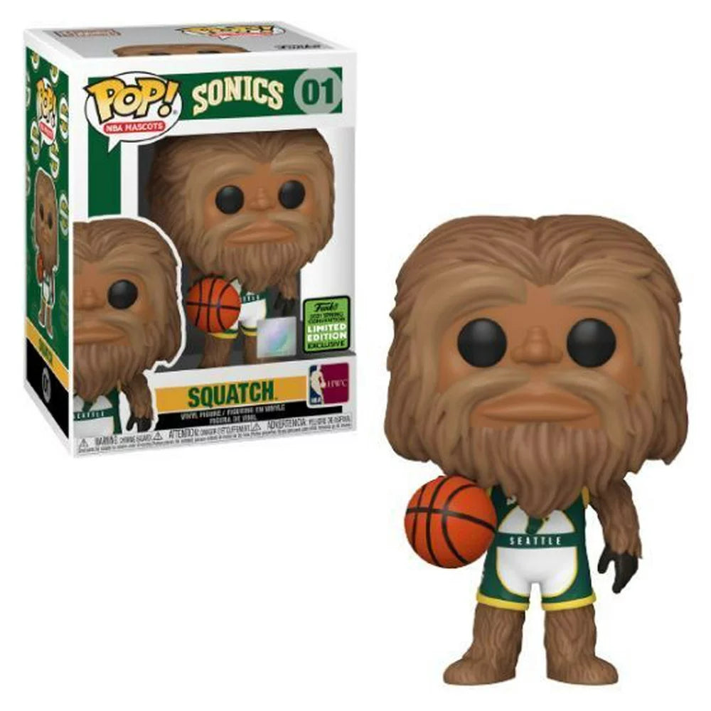 Funko POP! NBA Mascots - Sonics #01 - Squatch 2021 spring convention + PROTECTOR!