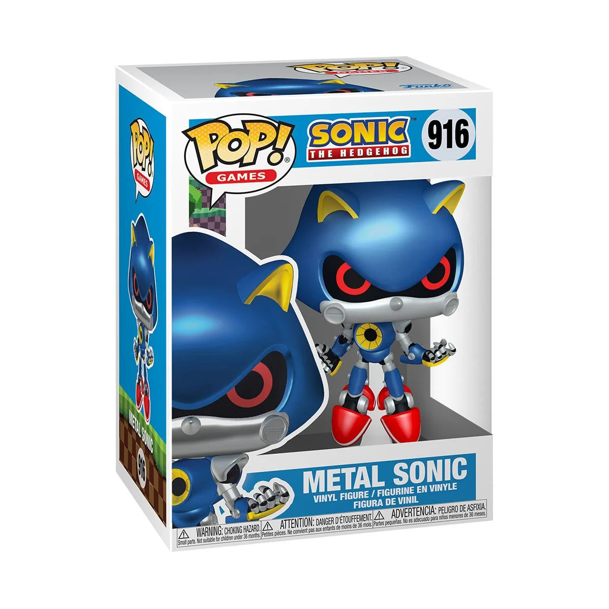 Sonic the Hedgehog Metal Sonic Funko Pop! Vinyl Figure #916 + PoP Protector