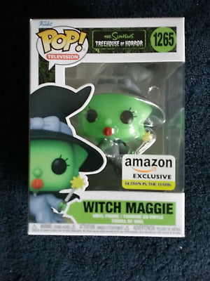 Funko Pop! Amazon Exclusive The Simpsons WITCH MAGGIE #1265 Glow in the Dark