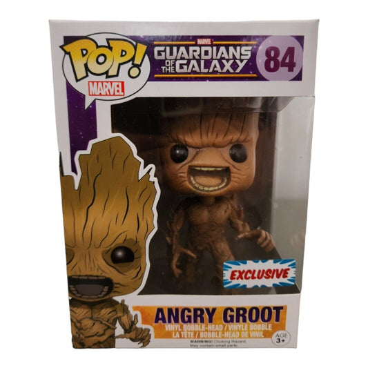 Funko Pop! Marvel Guardians of the Galaxy ANGRY GROOT DCC 2015 Exclusive 84 + Free Protector (VAULTED)