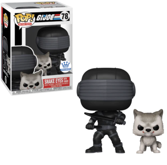 G.I. Joe - Snake Eyes with Timber Pop! Vinyl Figure Funko Shop Exclusive 78 + Free Protector