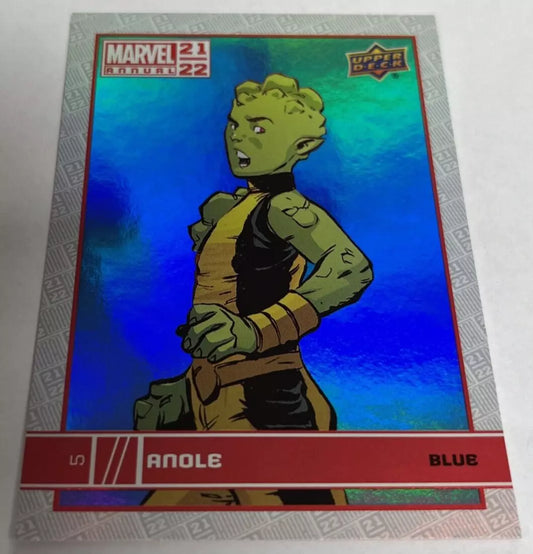 2021-22 Upper Deck Marvel Annual BLUE #5 (Anole)