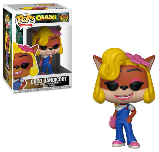 Funko POP! GAMES - Crash Bandicoot - COCO Bandicoot #419 + PROTECTOR!