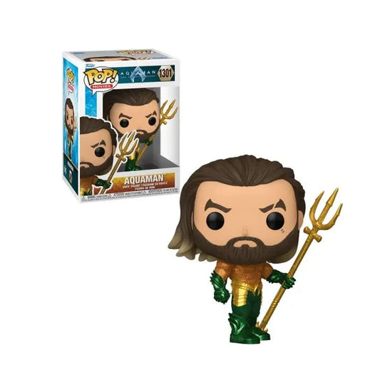 Funko POP! Movies: DC Aquaman and the Last Kingdom - Aquaman  #1301 + PROTECTOR!