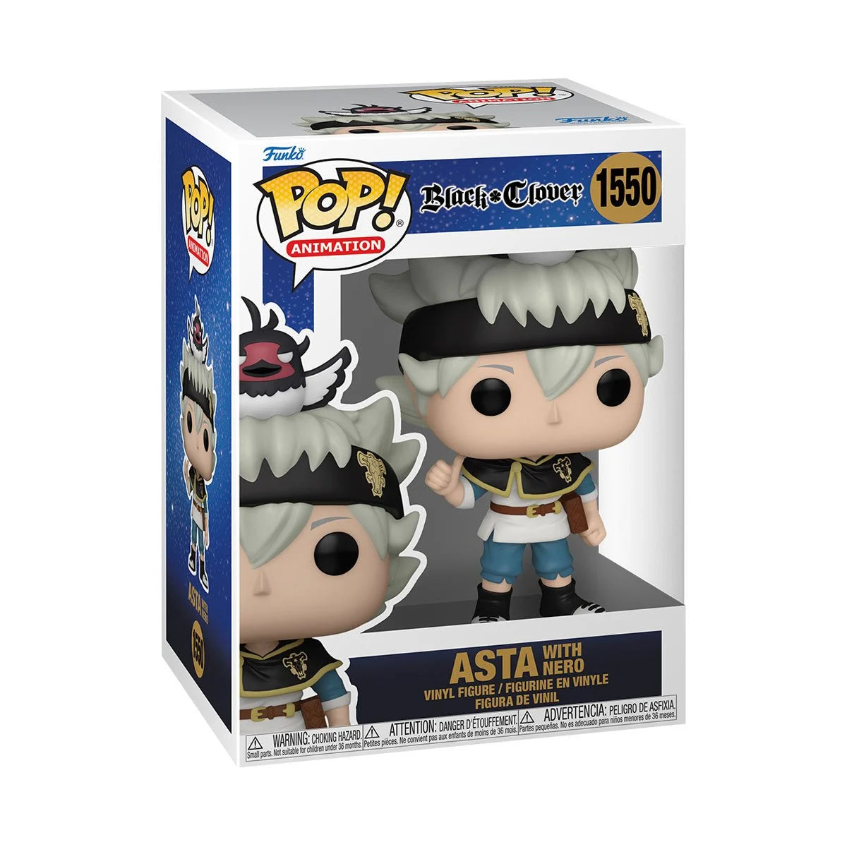 Black Clover Asta with Nero Funko Pop! Vinyl Figure #1550 + PoP Protector