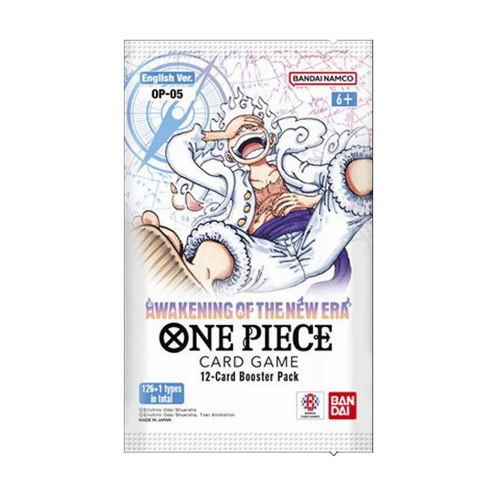 BOOSTER PACK ONE PIECE CARD GAME OP05 AWAKENING OF THE NEW ERA ENGLISH (1 random pack only)