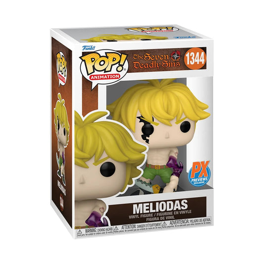 Seven Deadly Sins Meliodas Demon Mode Funko Pop! Vinyl Figure #1344 - Previews Exclusive + Protector