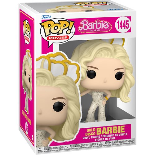 Preorder: Funko Pop! Barbie The Movie Gold Disco Barbie 1445 + Free Protector