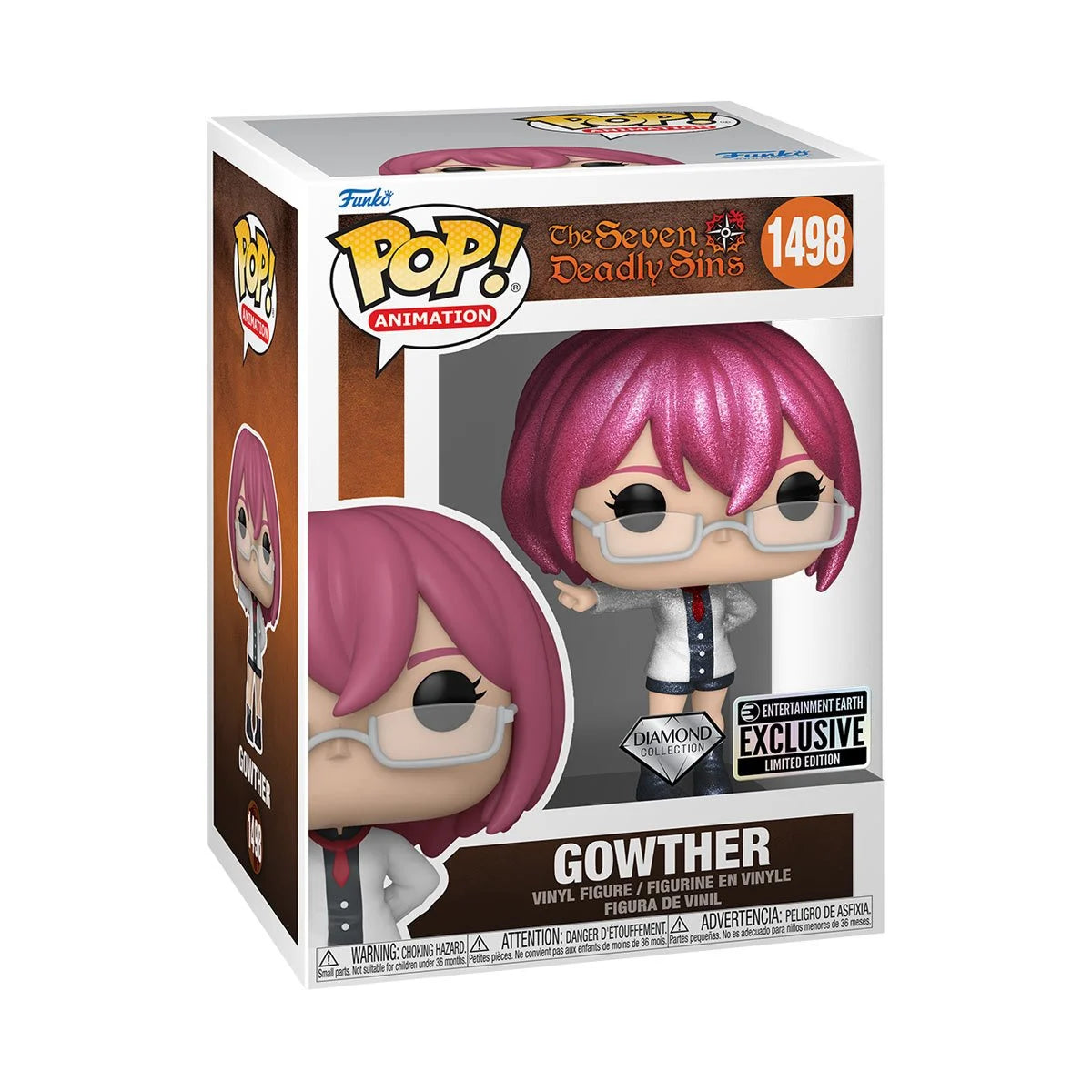 Seven Deadly Sins Gowther Diamond Glitter Funko Pop! Vinyl Figure #1498 - Entertainment Earth Exclusive + PoP Protector